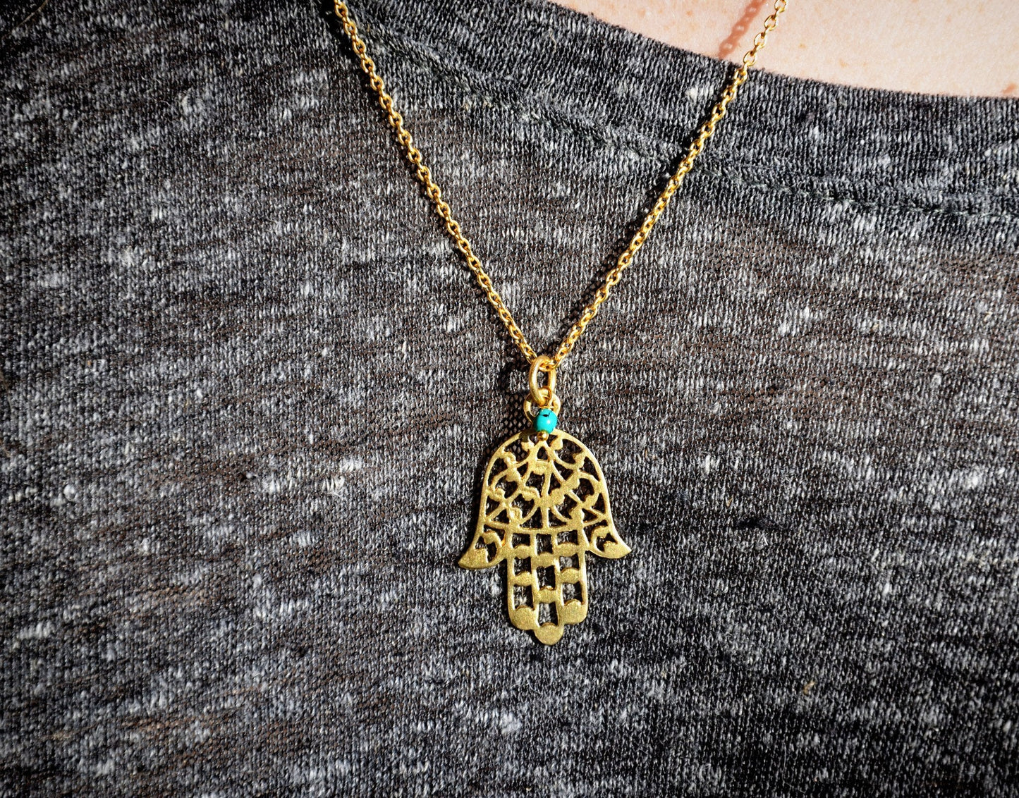 WHOLESALE Hamsa Pendant: Case pack 4